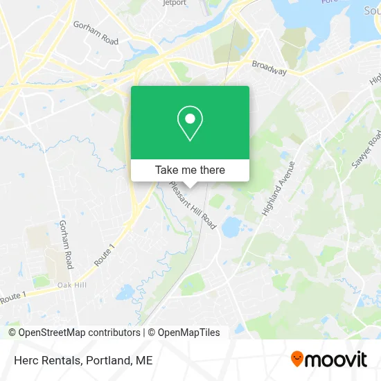 Herc Rentals map