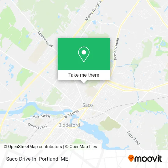 Saco Drive-In map