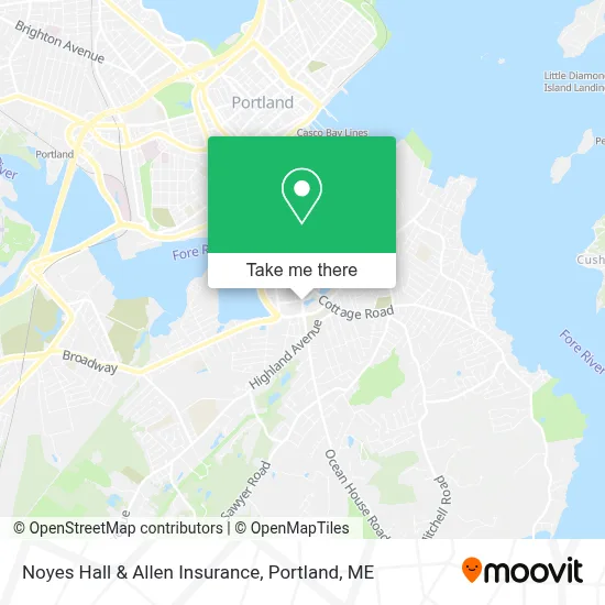 Noyes Hall & Allen Insurance map