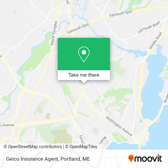Geico Insurance Agent map