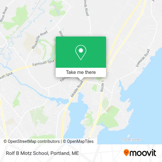 Rolf B Motz School map