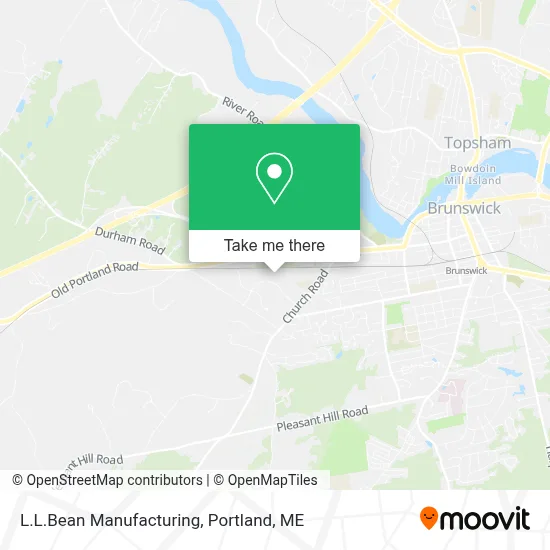 L.L.Bean Manufacturing map