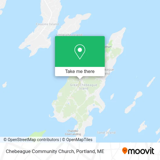 Chebeague Community Church map