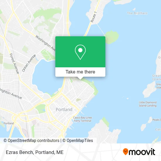 Ezras Bench map