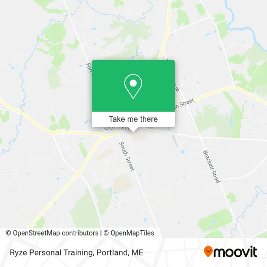 Ryze Personal Training map