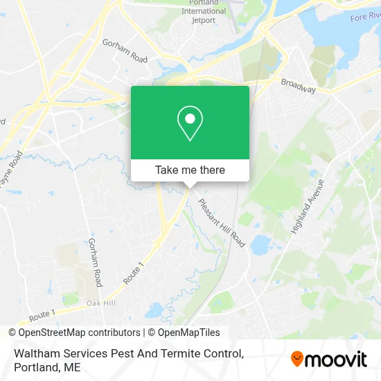 Waltham Services Pest And Termite Control map
