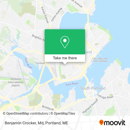 Benjamin Crocker, Md map