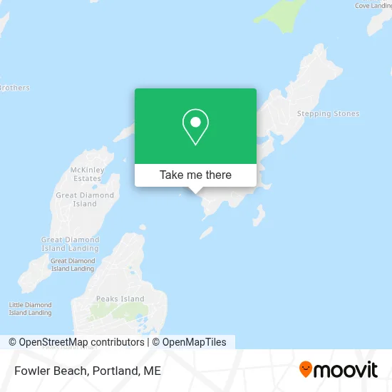 Fowler Beach map