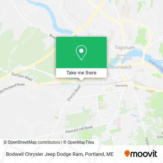 Bodwell Chrysler Jeep Dodge Ram map