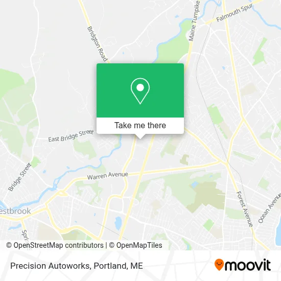 Precision Autoworks map