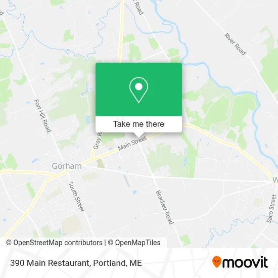 390 Main Restaurant map