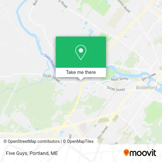 Five Guys map