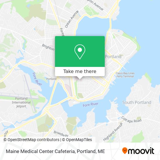 Maine Medical Center Cafeteria map