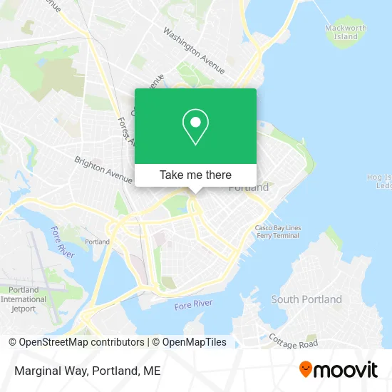 Marginal Way map