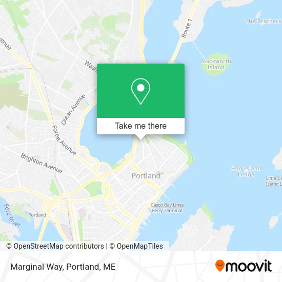 Mapa de Marginal Way