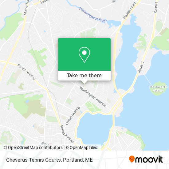 Cheverus Tennis Courts map