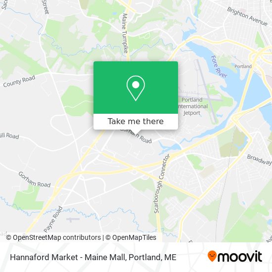 Hannaford Market - Maine Mall map