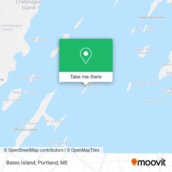 Bates Island map