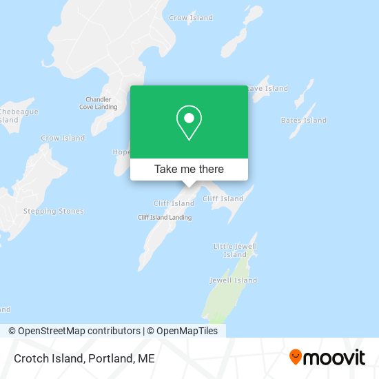 Crotch Island map