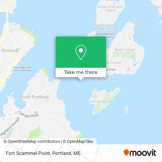 Fort Scammel Point map
