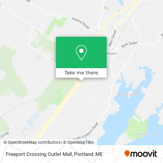 Freeport Crossing Outlet Mall map