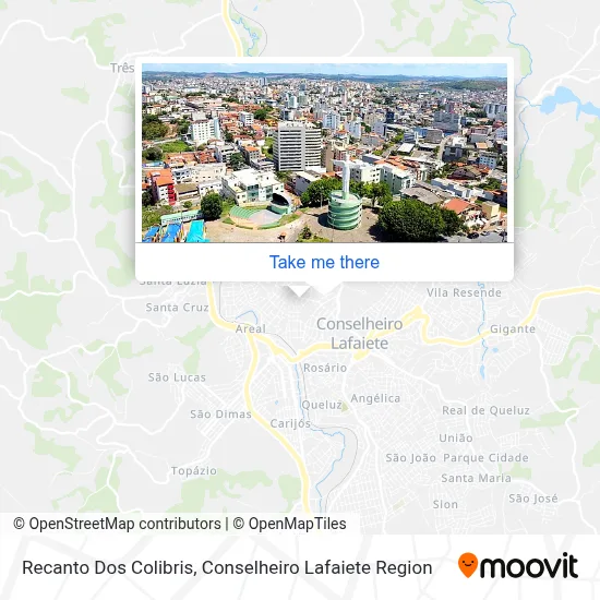 Recanto Dos Colibris map