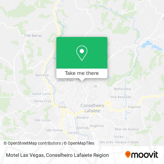 Mapa Motel Las Vegas