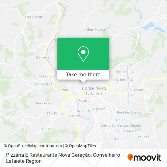 Pizzaria E Restaurante Nova Geração map