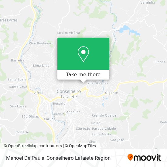 Manoel De Paula map
