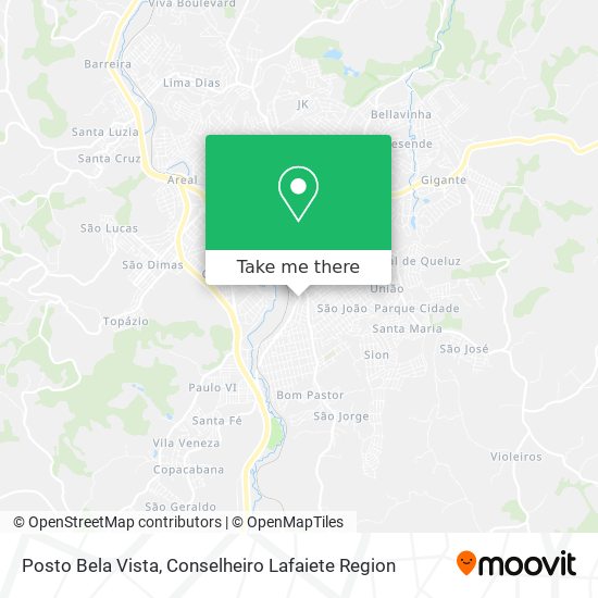 Mapa Posto Bela Vista