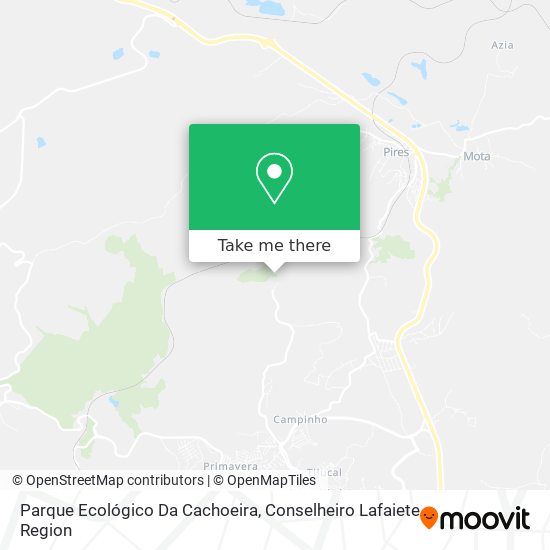 Mapa Parque Ecológico Da Cachoeira