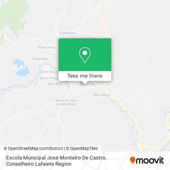 Mapa Escola Municipal José Monteiro De Castro