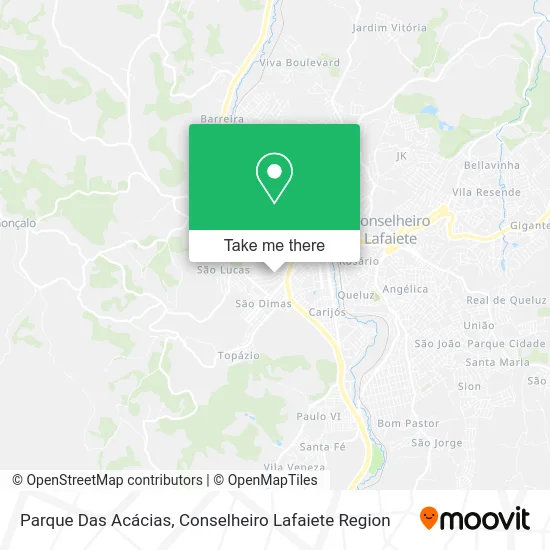 Parque Das Acácias map