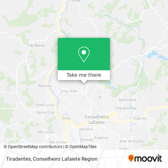 Tiradentes map