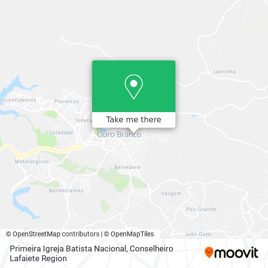 Mapa Primeira Igreja Batista Nacional