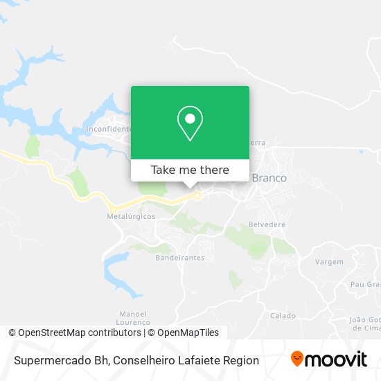 Supermercado Bh map