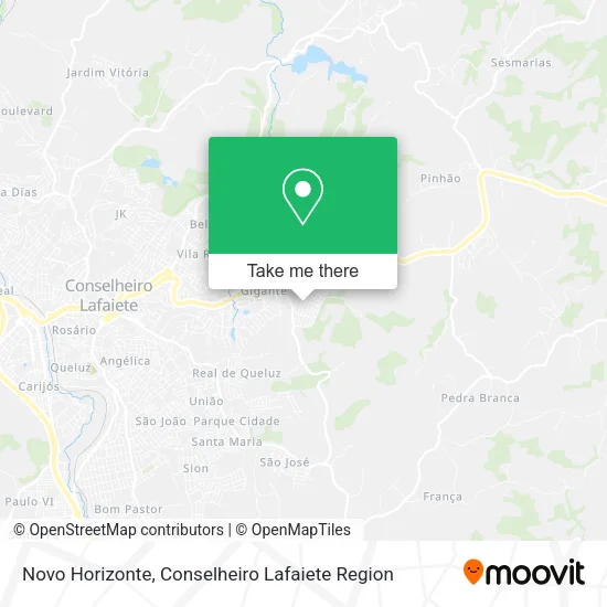 Novo Horizonte map