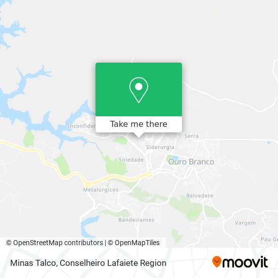 Mapa Minas Talco