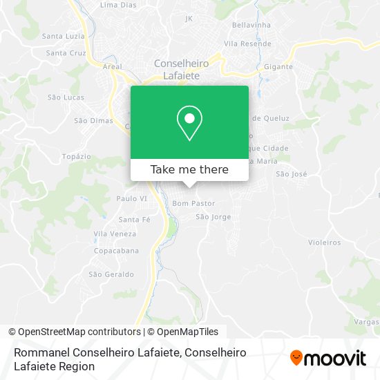 Rommanel Conselheiro Lafaiete map