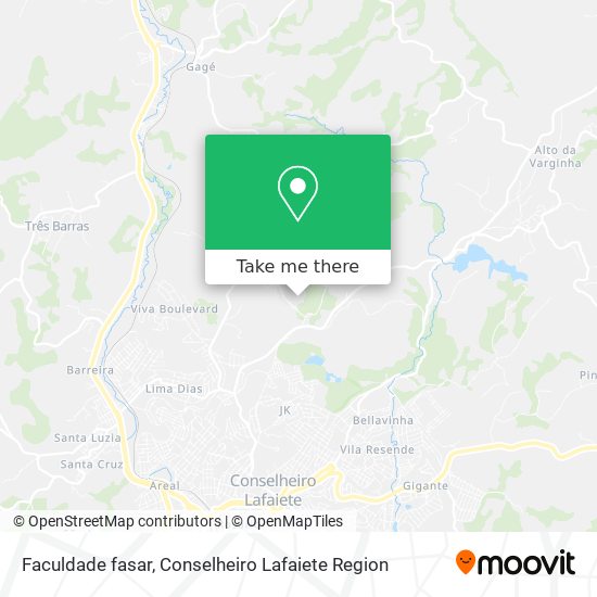 Faculdade fasar map