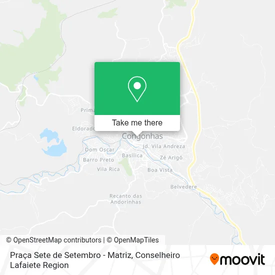 Praça Sete de Setembro - Matriz map