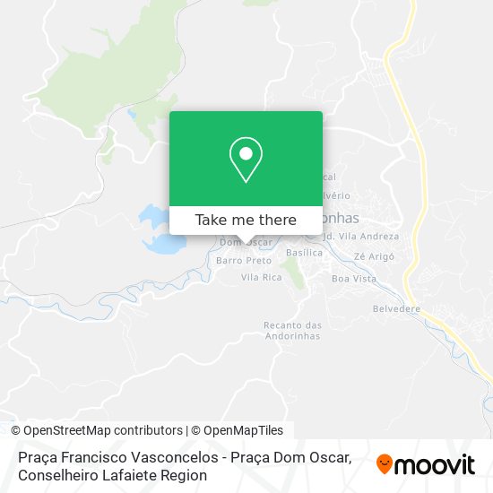 Praça Francisco Vasconcelos -  Praça Dom Oscar map
