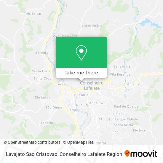 Lavajato Sao Cristovao map