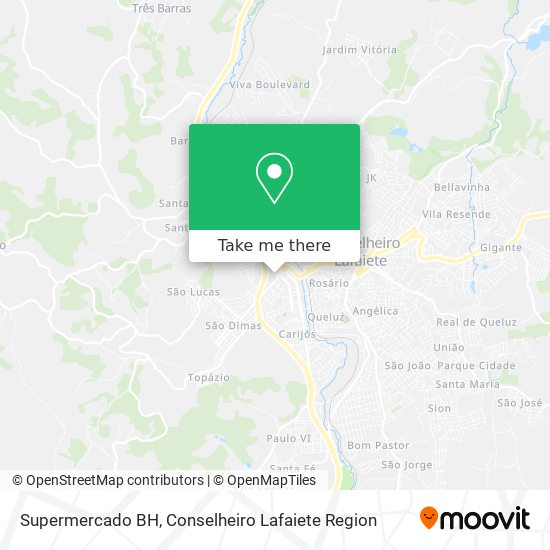 Supermercado BH map