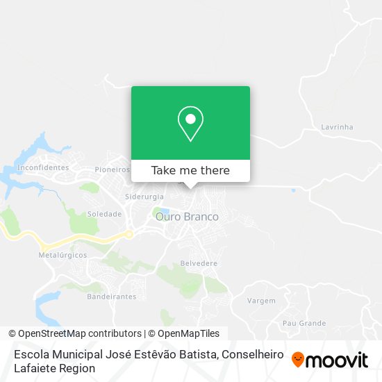 Mapa Escola Municipal José Estêvão Batista