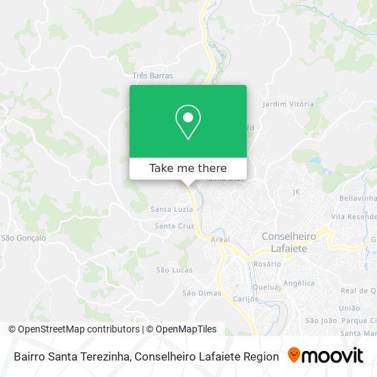 Bairro Santa Terezinha map