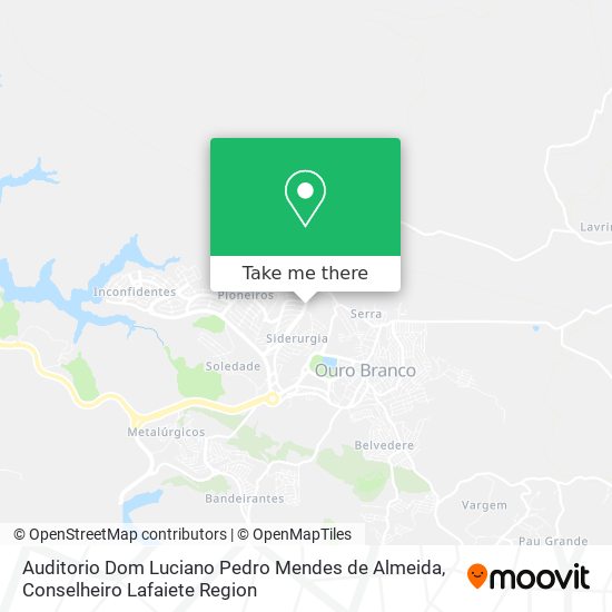 Auditorio Dom Luciano Pedro Mendes de Almeida map