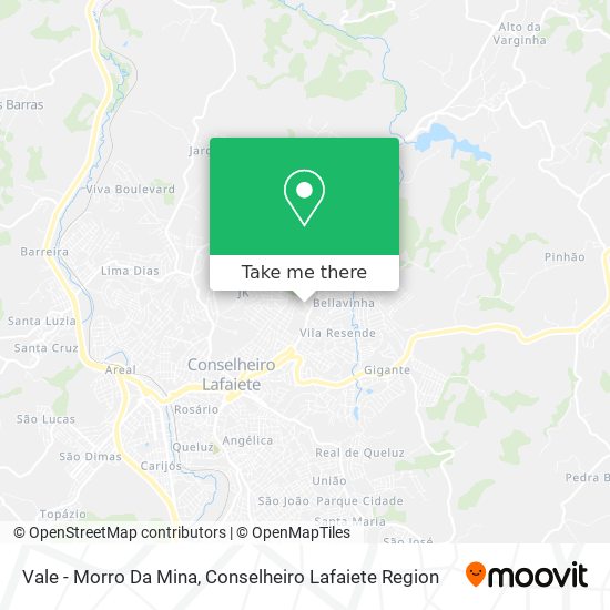 Vale - Morro Da Mina map
