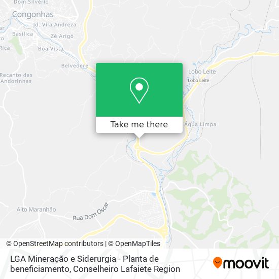 LGA Mineração e Siderurgia - Planta de beneficiamento map