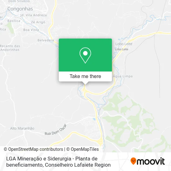 LGA Mineração e Siderurgia - Planta de beneficiamento map